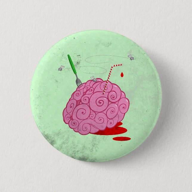 Brainz 6 Cm Round Badge (Front)