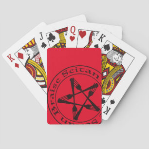 Braise Seitan Vegan Pentagram (dark version) Playing Cards