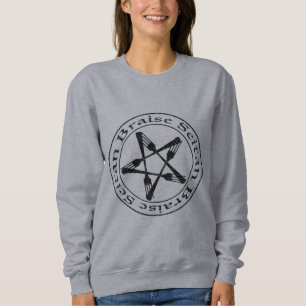 Braise Seitan Vegan Pentagram (dark version) Sweatshirt