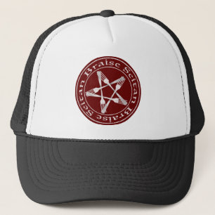 Braise Seitan Vegan Pentagram (light version) Trucker Hat