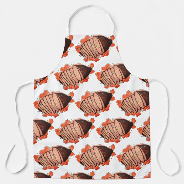Braised Beef Brisket Jewish Cooking Holiday Food Apron (Front)