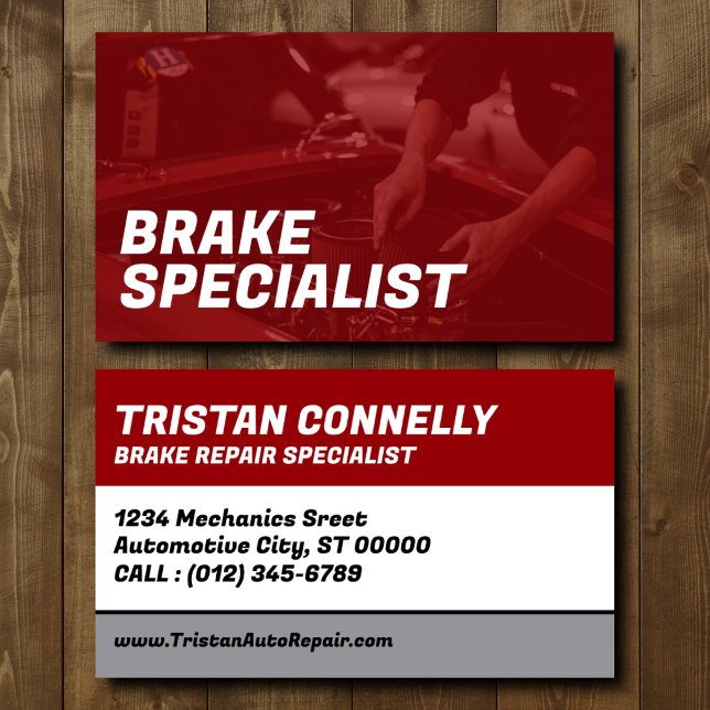 Brake Specialist Business Card (Creator Uploaded)