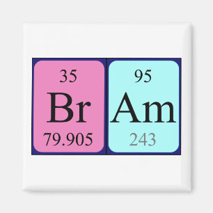 Bram periodic table name magnet