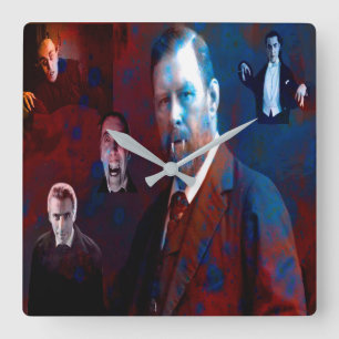 Bram Stoker-Dracula Square Wall Clock