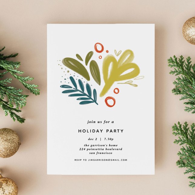 Bramble | Festive Botanical Holiday Party Invite (Bramble | Festive Botanical Holiday Party Invite)