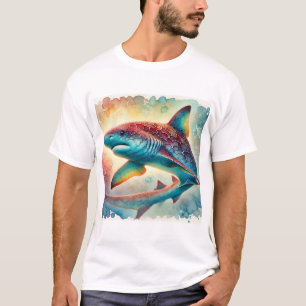 Bramble Shark 210624AREF134 - Watercolor T-Shirt