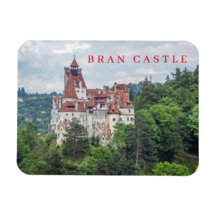 Bran Castle panoramic view fridge magnet