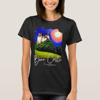Bran Castle Transylvania Home To Dracula Painting T-Shirt