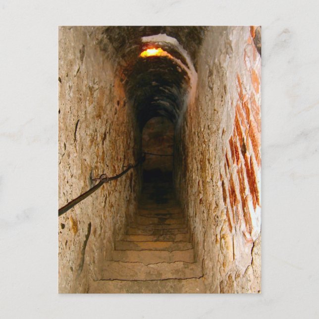 Bran Castle, Transylvania, stairway Postcard (Front)