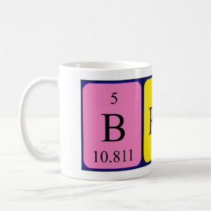Bran periodic table name mug