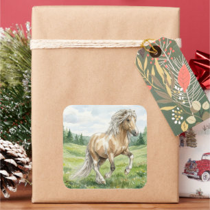 Brana Pinto Palomino Icelandic Watercolor Square Sticker