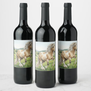 Brana Pinto Palomino Icelandic Watercolor Wine Label