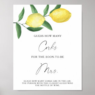Branch Lemons - Guess How Many Corks Poster