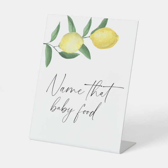 Branch lemons - name that baby food pedestal sign (Front)