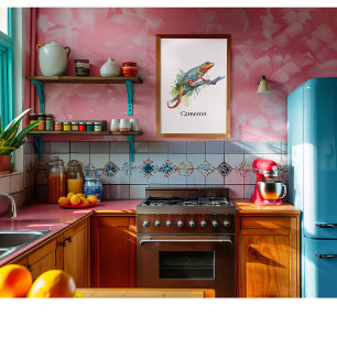 Branch of Colours: Chameleon Art, custom Poster