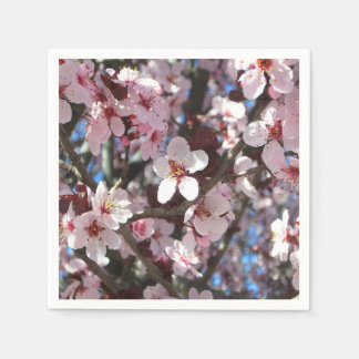 Branch of Pink Blossoms Spring Floral Napkin