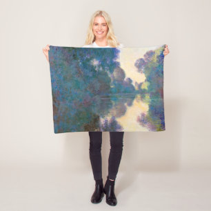 Branch of the Seine near Giverny, Monet Fleece Blanket
