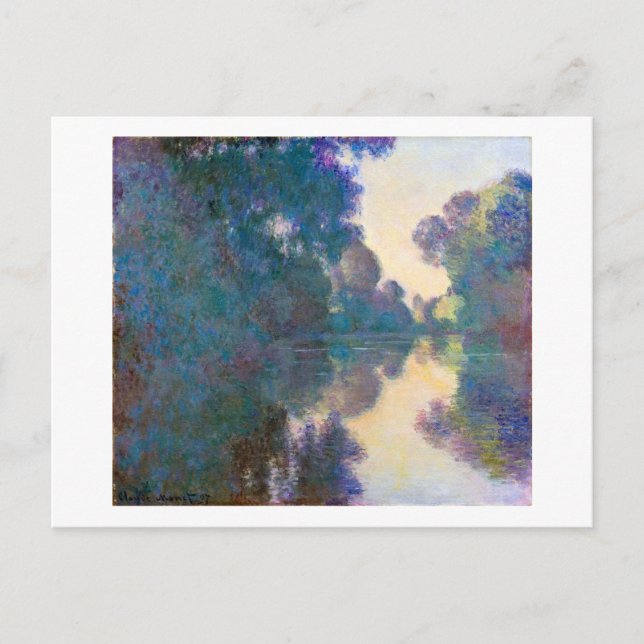Branch of the Seine near Giverny, Monet Postcard (Front)