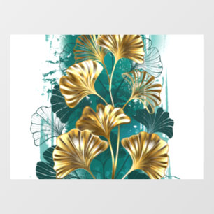 Branch with Golden Leaves Ginko Biloba