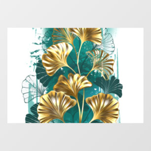 Branch with Golden Leaves Ginko Biloba