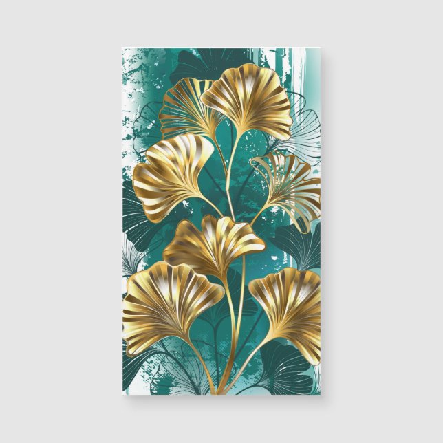 Branch with Golden Leaves Ginko Biloba (Front)