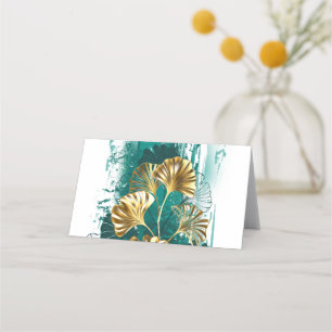 Branch with Golden Leaves Ginko Biloba Appointment Card
