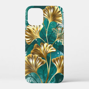 Branch with Golden Leaves Ginko Biloba iPhone 12 Mini Case