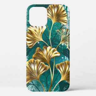 Branch with Golden Leaves Ginko Biloba iPhone 12 Pro Case
