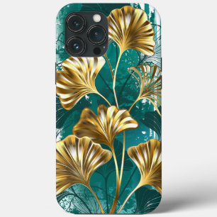 Branch with Golden Leaves Ginko Biloba iPhone 13 Pro Max Case