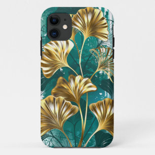 Branch with Golden Leaves Ginko Biloba Case-Mate iPhone Case