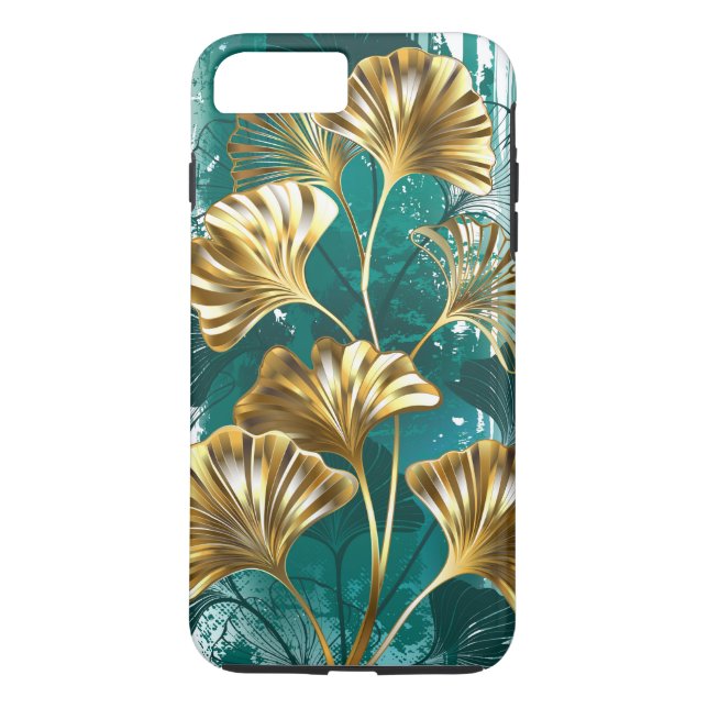 Branch with Golden Leaves Ginko Biloba Case-Mate iPhone Case (Back)