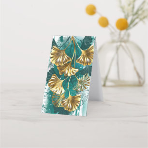 Branch with Golden Leaves Ginko Biloba Loyalty Card