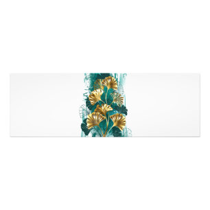 Branch with Golden Leaves Ginko Biloba Photo Print