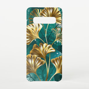 Branch with Golden Leaves Ginko Biloba Samsung Galaxy Case