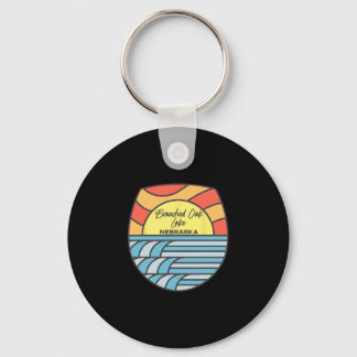 Branched Oak Lake Nebraska Ne Sunset Vacation Souv Key Ring