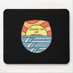 Branched Oak Lake Nebraska Ne Sunset Vacation Souv Mouse Pad
