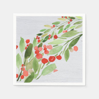 Branches and Berries Cocktail Napkin