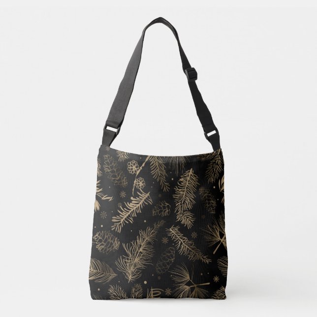 Branches and Pine 2 Crossbody Bag (Front)