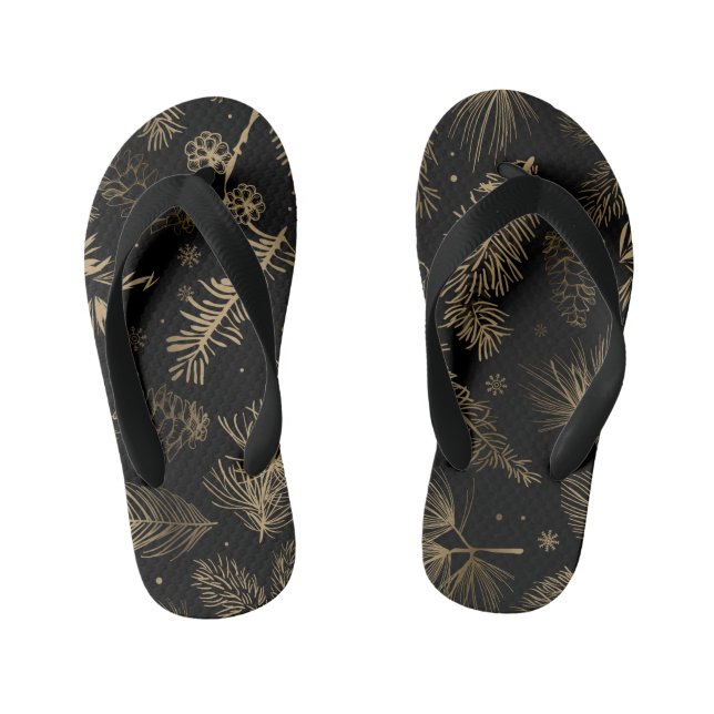 Branches and Pine 2 Kid's Jandals (Footbed)
