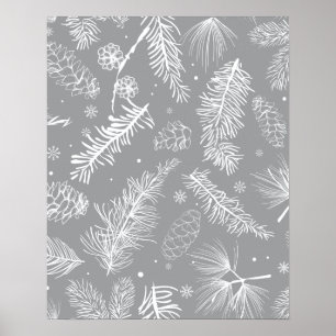 Branches and Pine 4 Poster