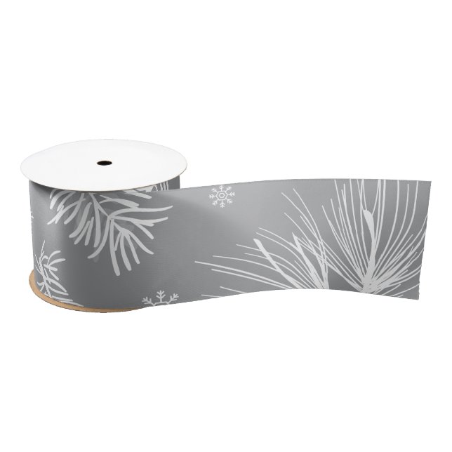 Branches and Pine 4 Satin Ribbon (Spool)