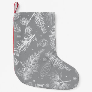 Branches and Pine 4 Small Christmas Stocking