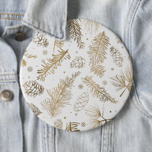 Branches and Pine 6 Cm Round Badge