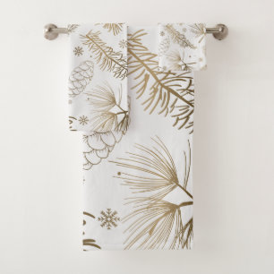 Branches and Pine Bath Towel Set