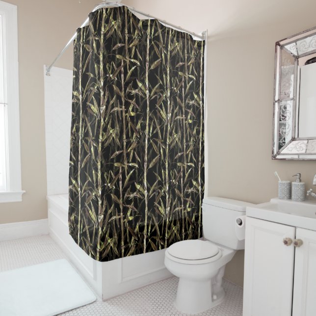 Branches bamboo. shower curtain (In Situ)