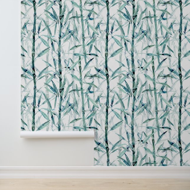 Branches bamboo. shower curtain wallpaper (Application)