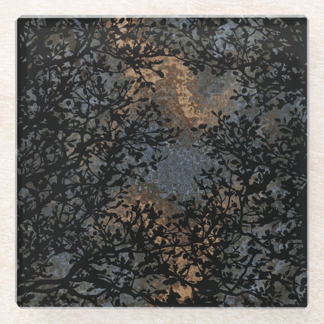Branches  glass coaster (Front)
