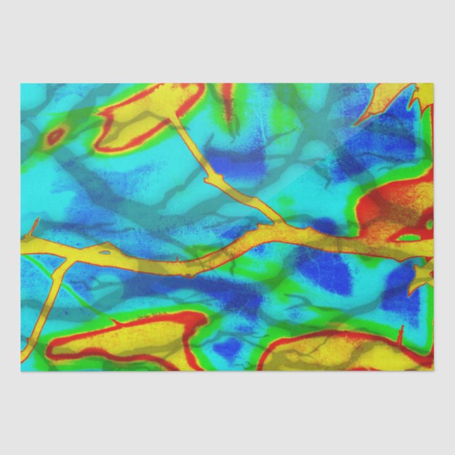 Branches in Bold Colour  Tissue Paper (Front)