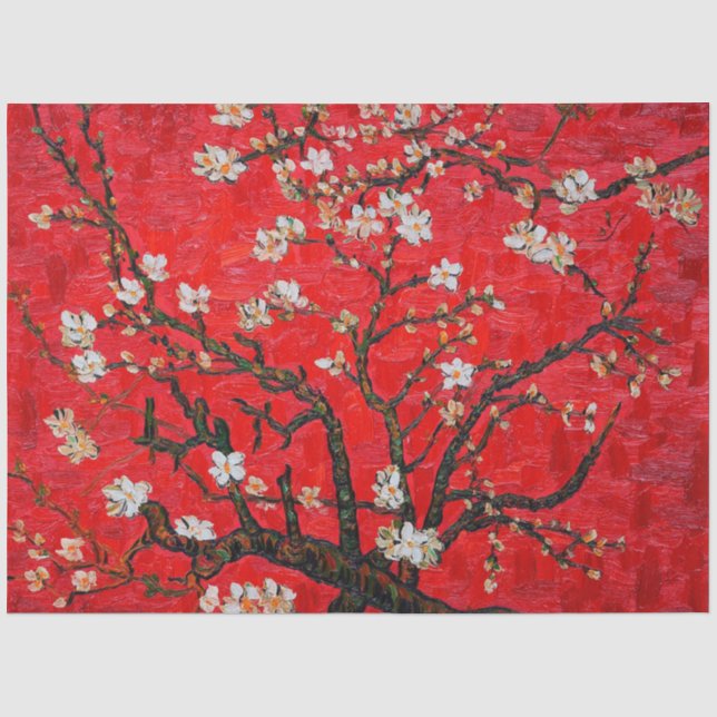 Branches of Almond Tree in Blossom, Van Gogh Tissue Paper (Front)