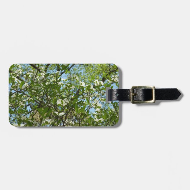 Branches of Dogwood Blossoms Spring Trees Luggage Tag (Front Horizontal)